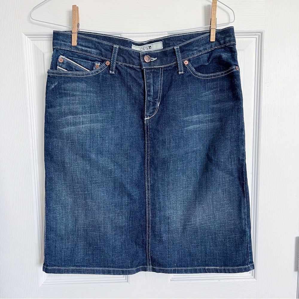Joe's | Denim Idol Pencil Skirt With Slit On Back